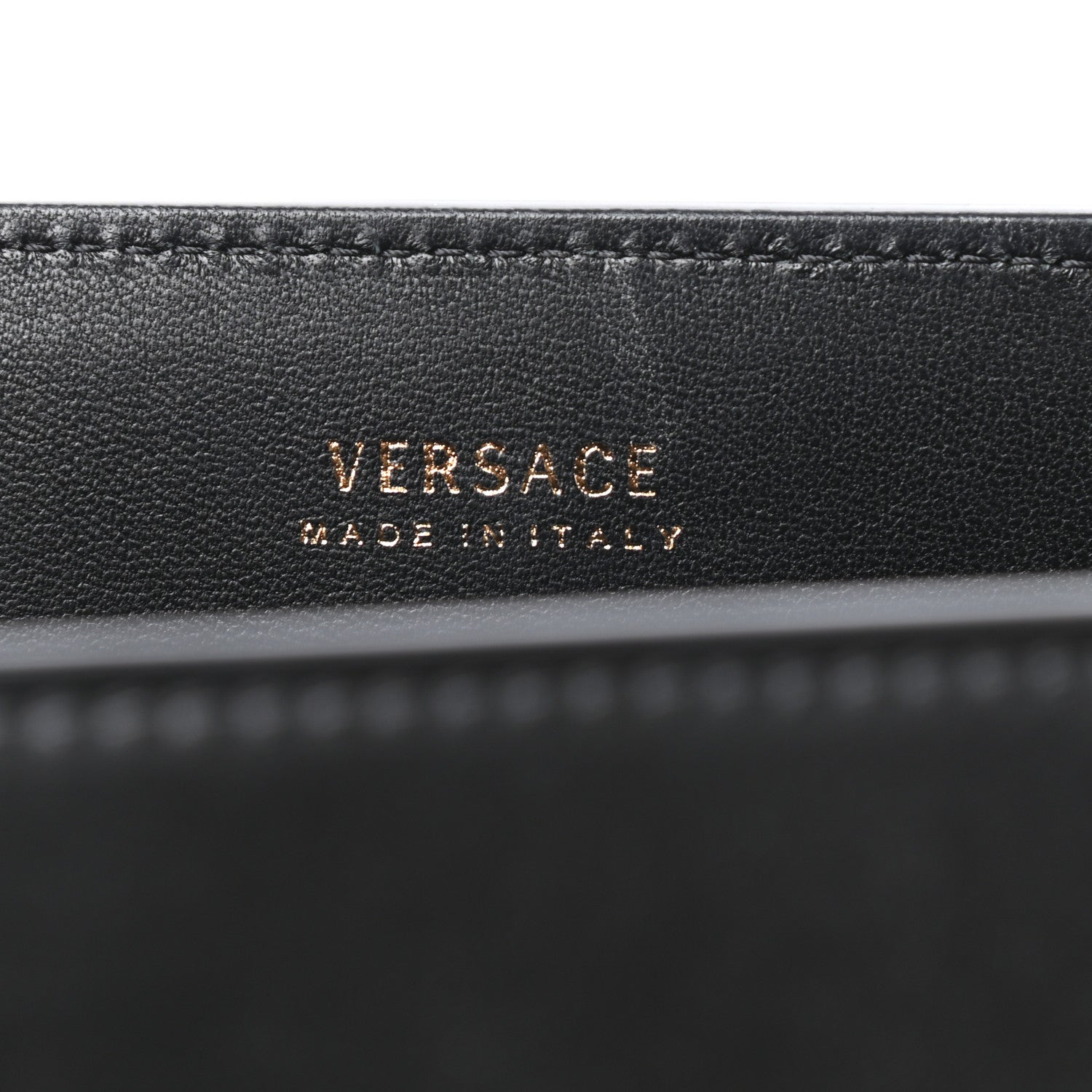 Versace Vitello Barocco Virtus Small Top Handle Shoulder Bag Black 7 of 11