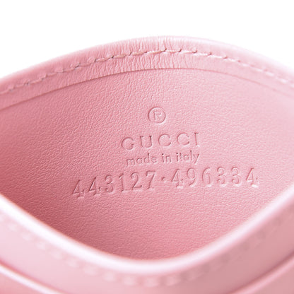 Gucci Calfskin Matelasse GG Marmont Card Holder Wild Rose 6 of 7
