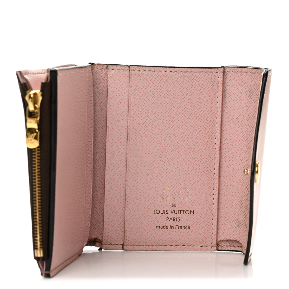Monogram Zoe Wallet Rose Ballerine