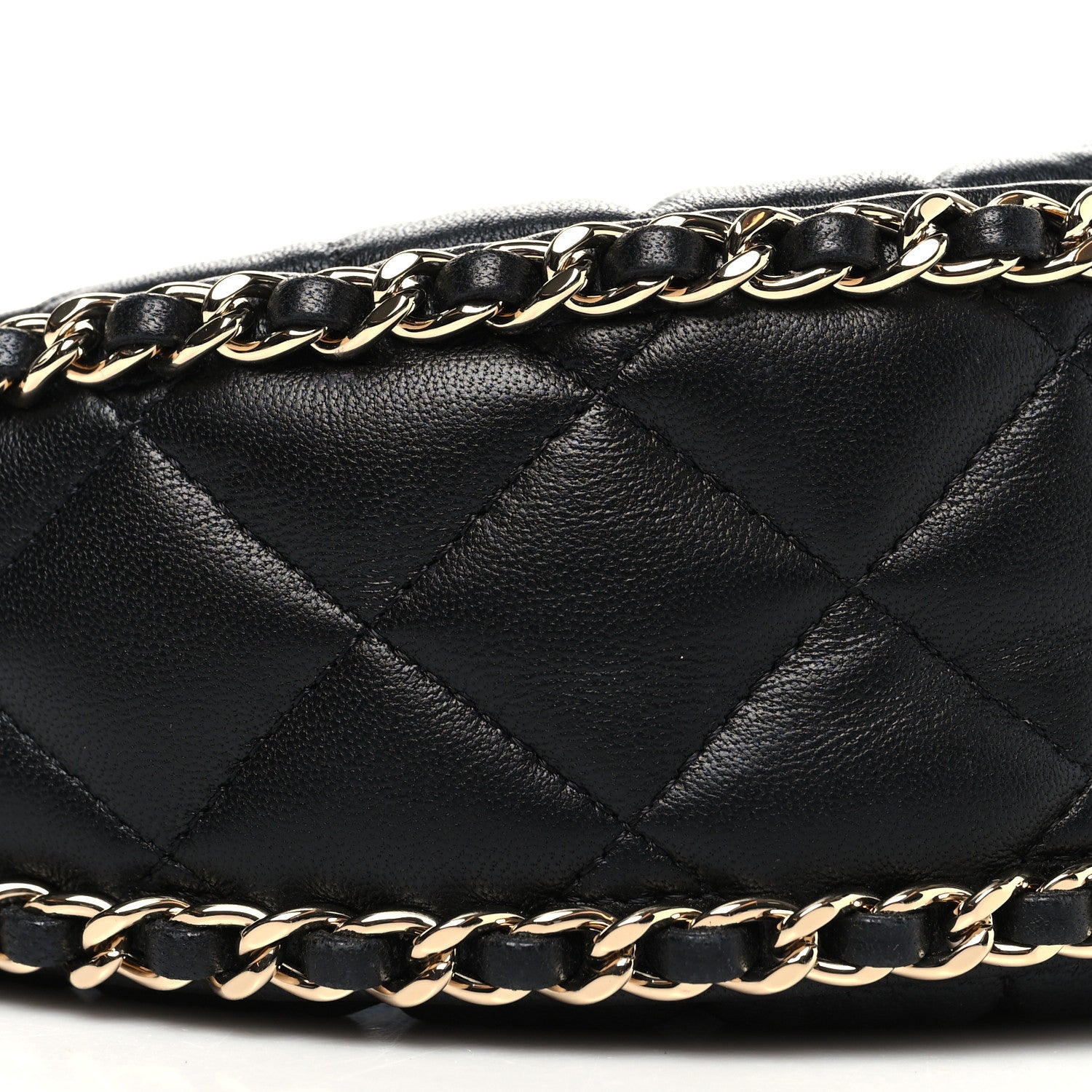 Chanel Lambskin Quilted Small Hobo Bag Black 10 of 10