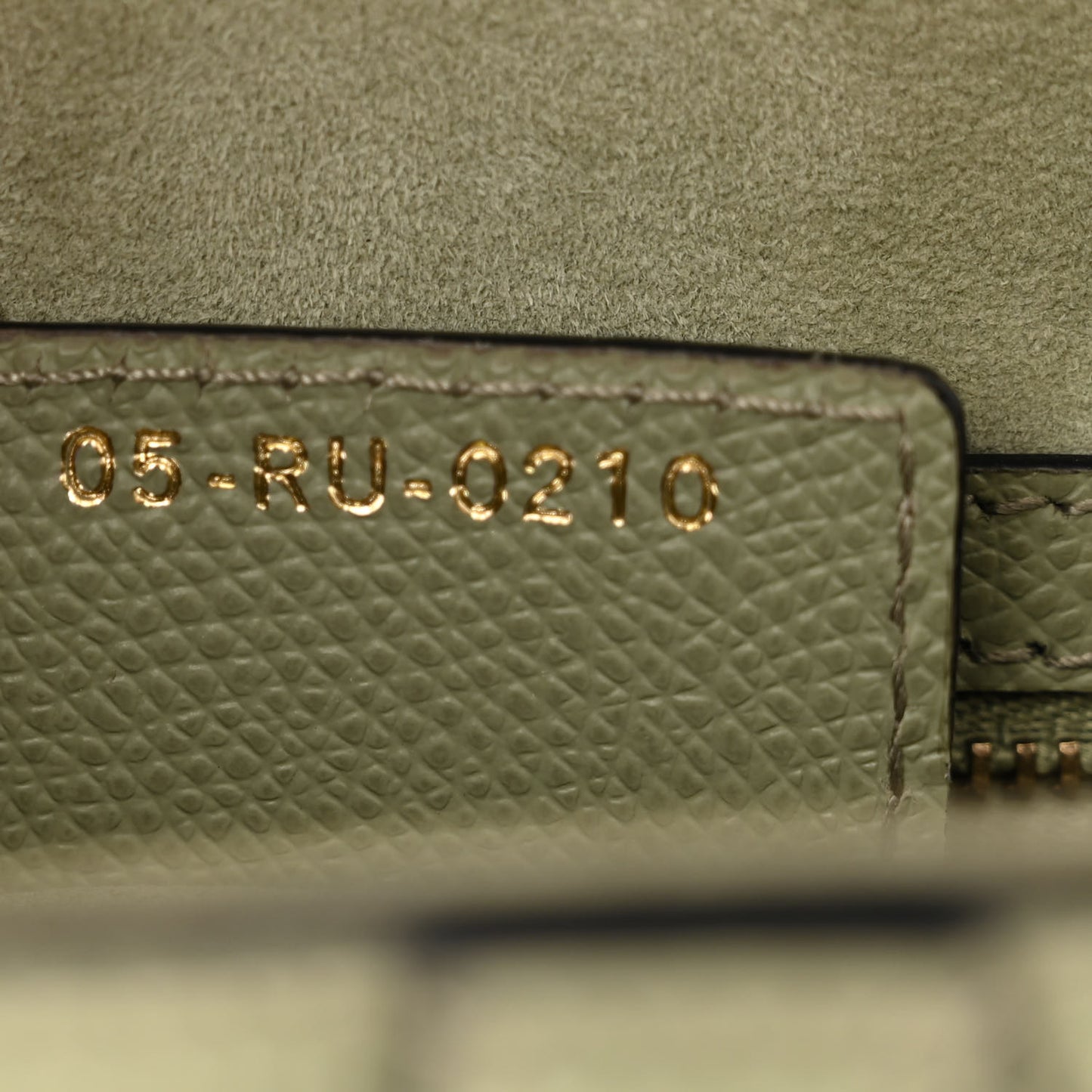 Grained Calfskin Saddle Bag Sage