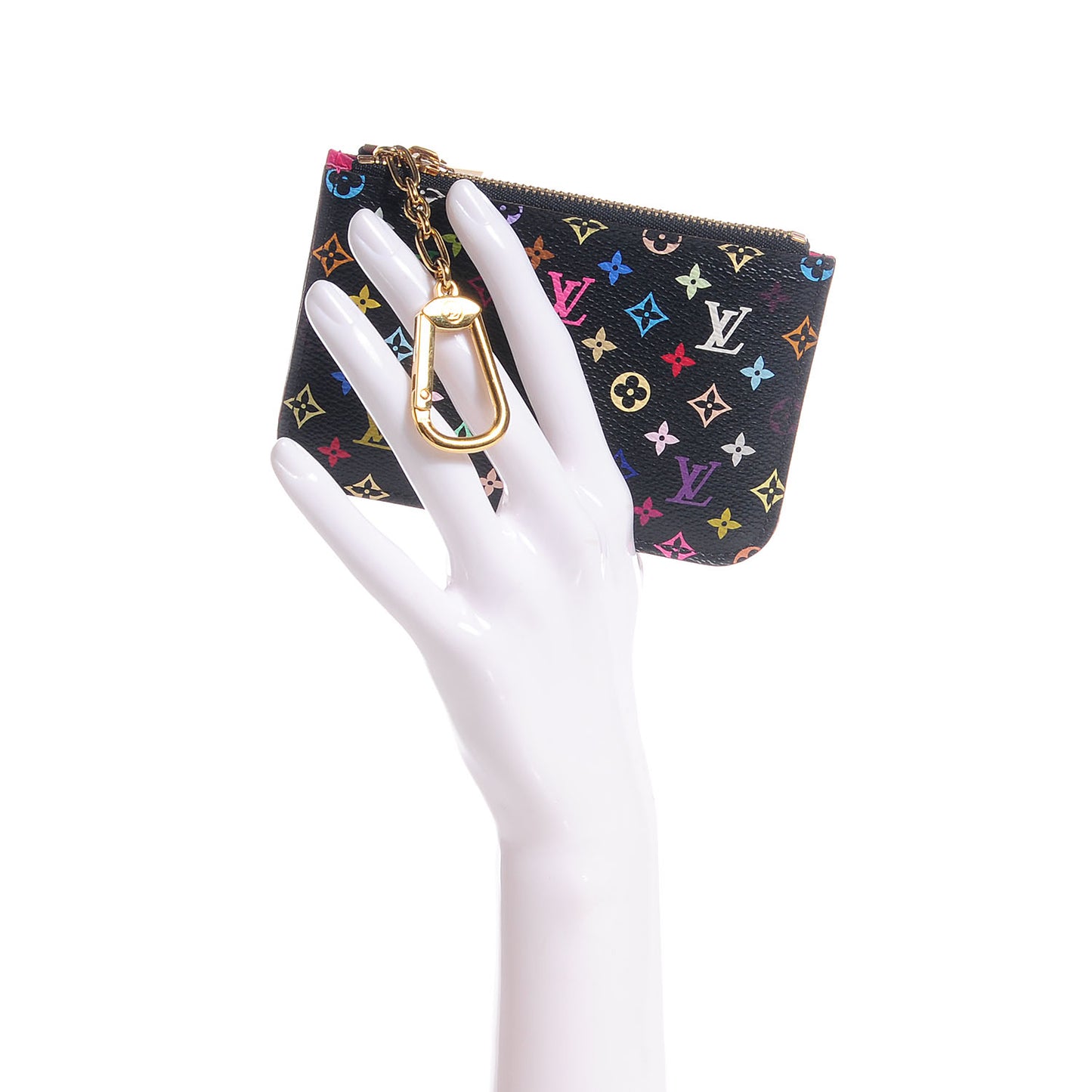 Monogram Multicolor Key Pouch Black Grenade