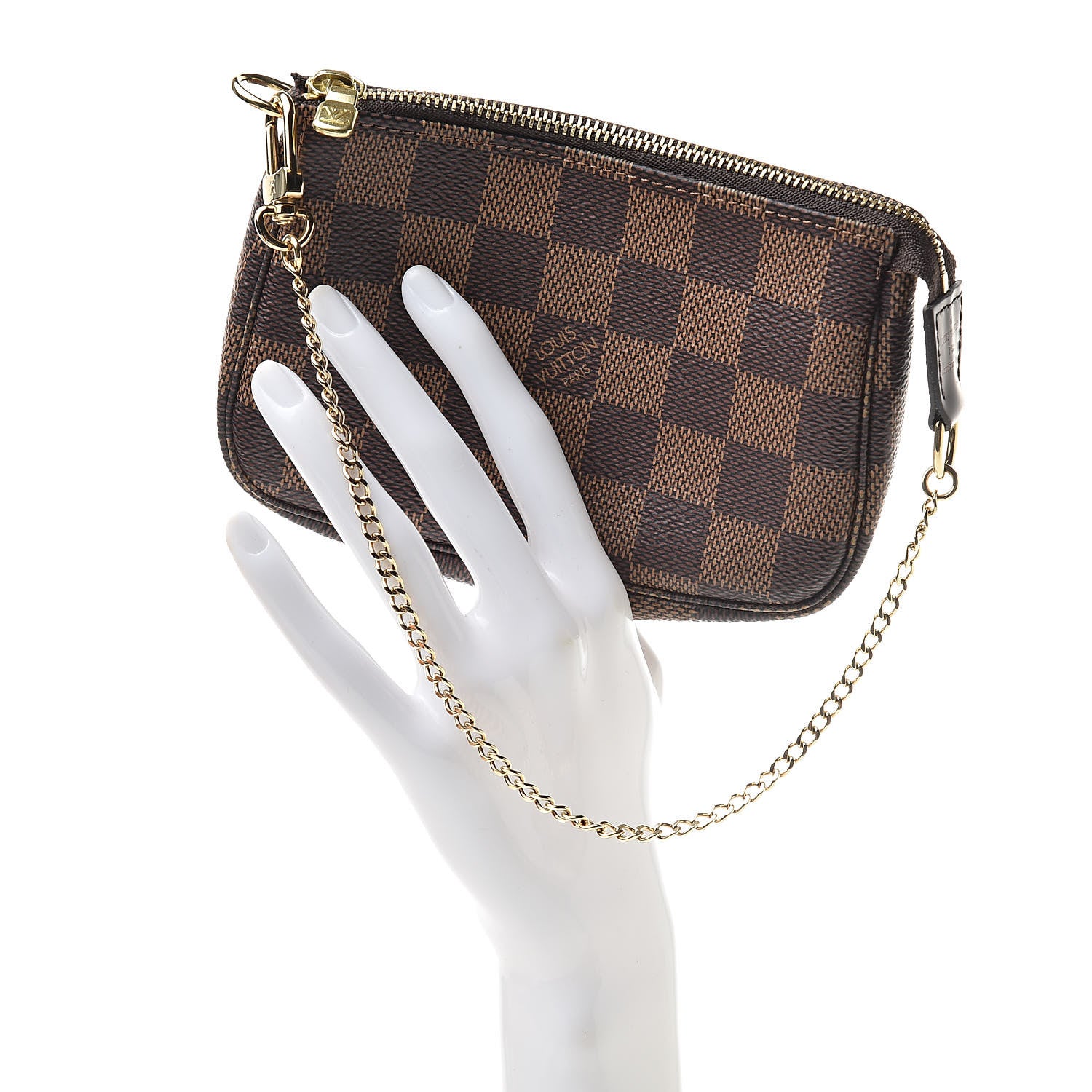 Louis Vuitton Damier Ebene Mini Pochette Accessories 2 of 8