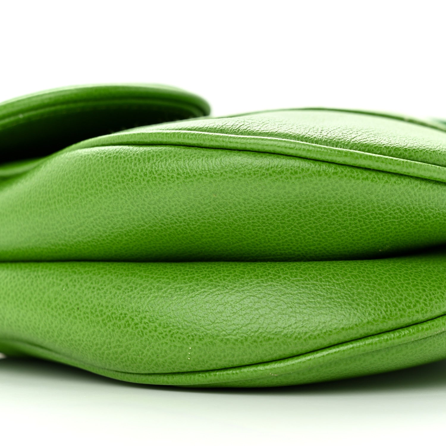 Christian Dior Shiny Goatskin Saddle Bag Green 9 of 18