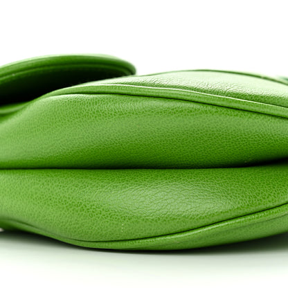 Christian Dior Shiny Goatskin Saddle Bag Green 9 of 18