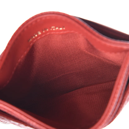 Chanel Caviar Quilted Filigree Card Holder Dark Red 5 of 9