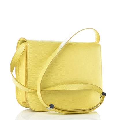 Celine Liege Calfskin Medium Classic Box Flap Bag Fluo Yellow 3 of 13