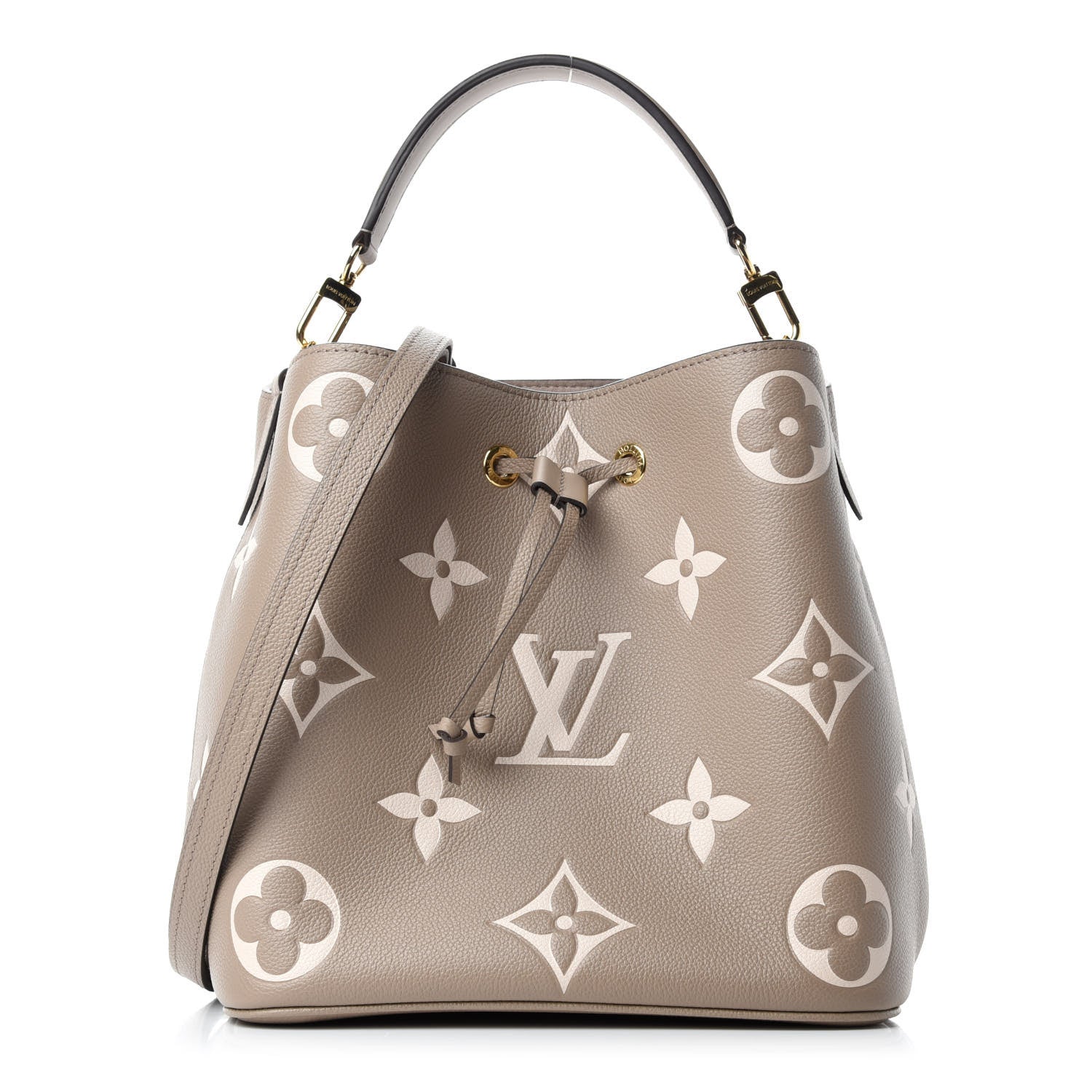 Louis Vuitton Empreinte Monogram Giant Neonoe MM Tourterelle Creme 1 of 11