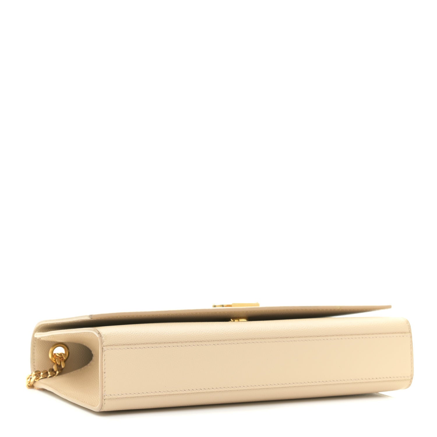 Saint Laurent Grain De Poudre Medium Monogram Kate Satchel Nude Powder 3 of 13