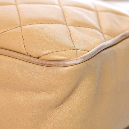 Chanel Lambskin Quilted Tote Beige 30 of 30