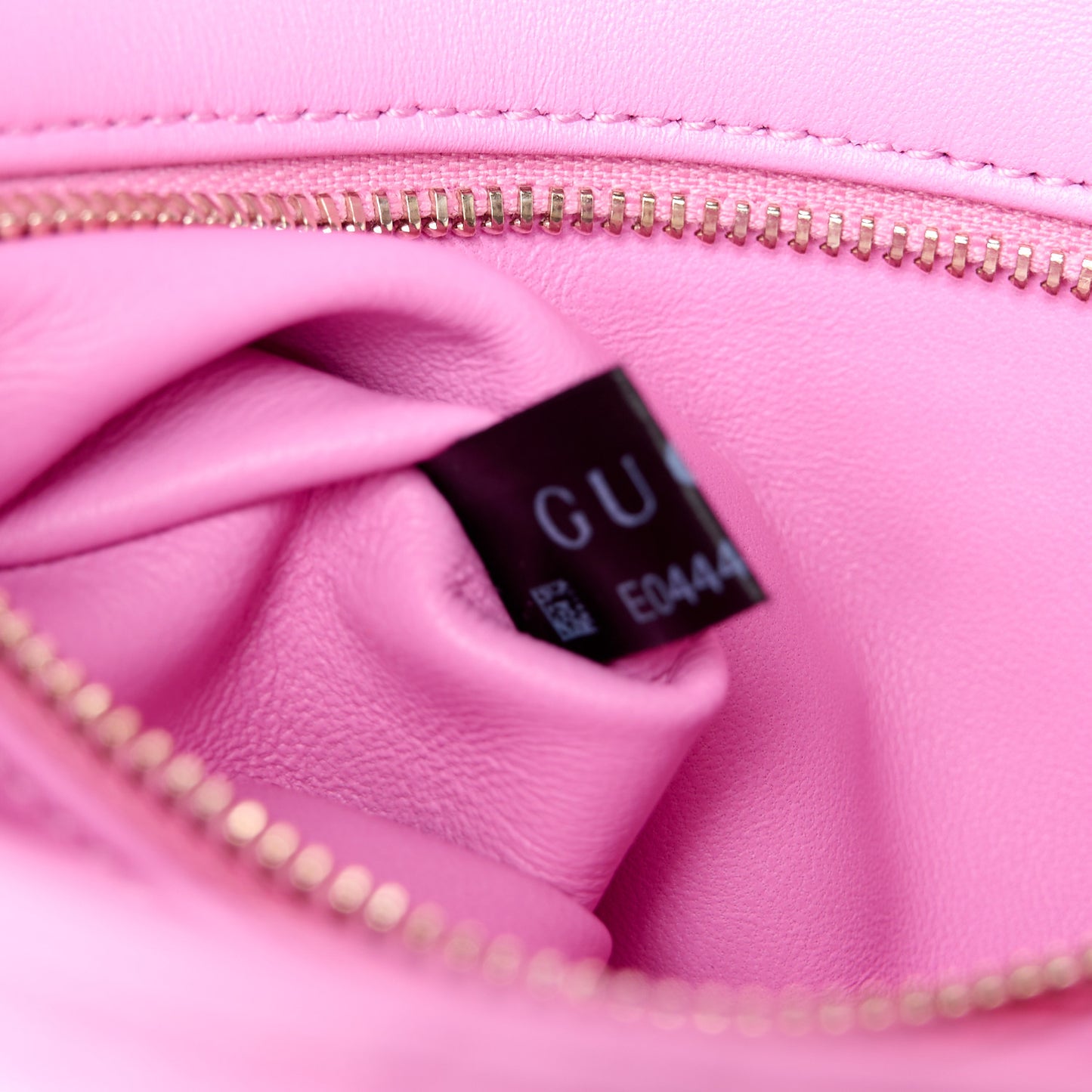 Lambskin Embossed Small GG Milano Top Handle Shoulder Bag Pink