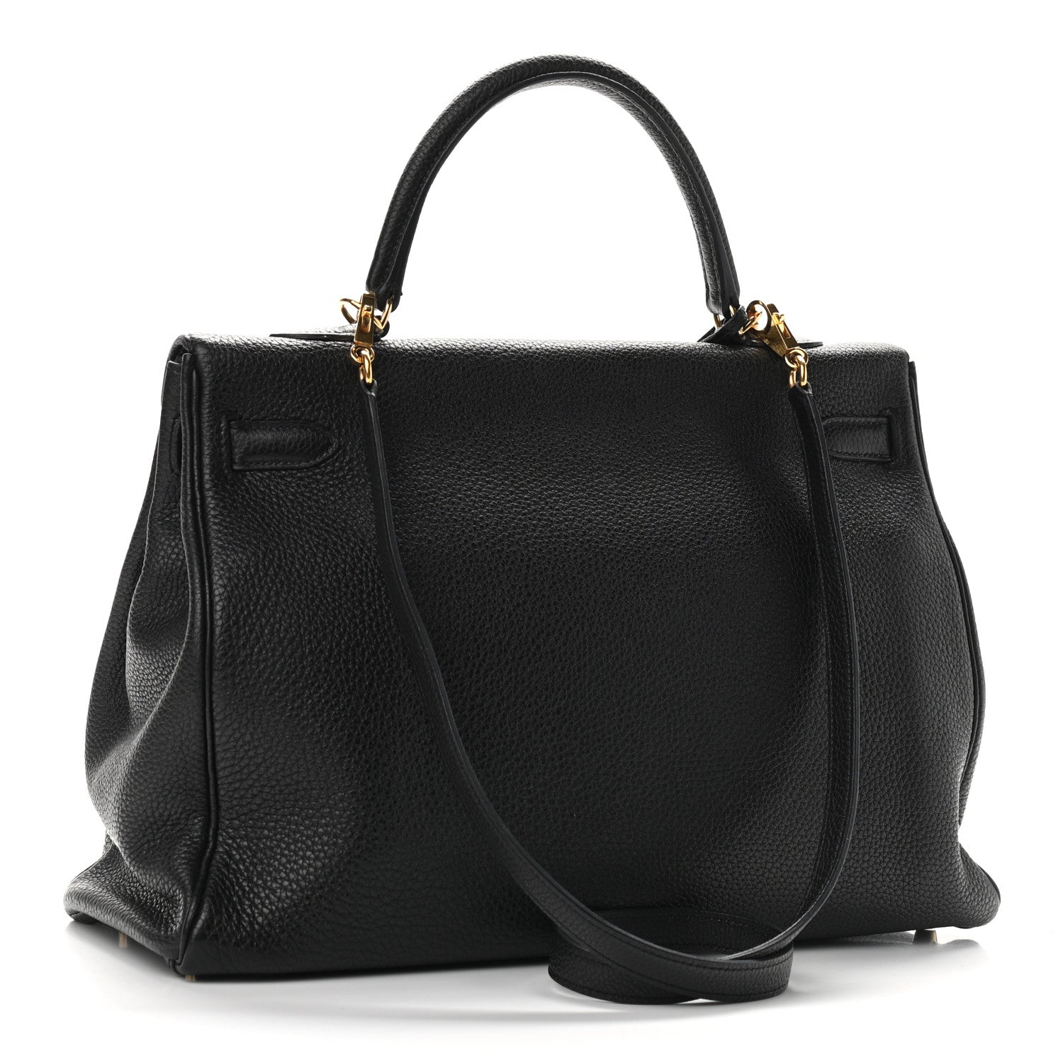 Hermes Taurillon Clemence Kelly Retourne 35 Black 3 of 9