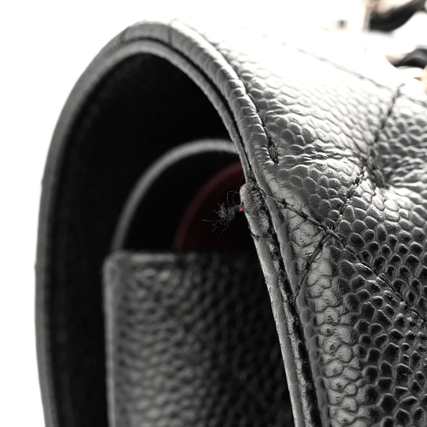 Caviar Quilted Maxi Double Flap Black