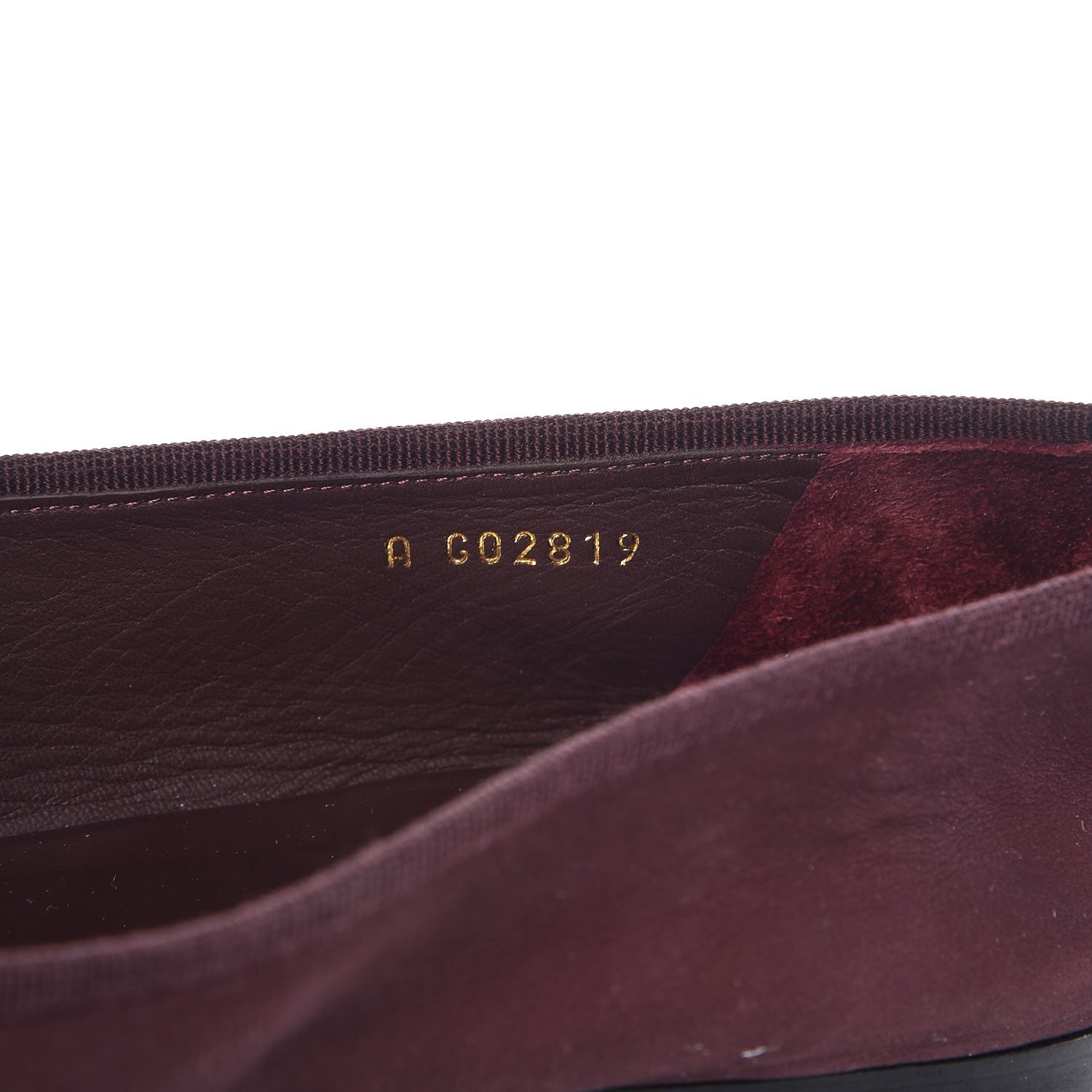 Chanel Nubuck Cap Toe CC Ballerina Flats 41 Burgundy Black 9 of 13