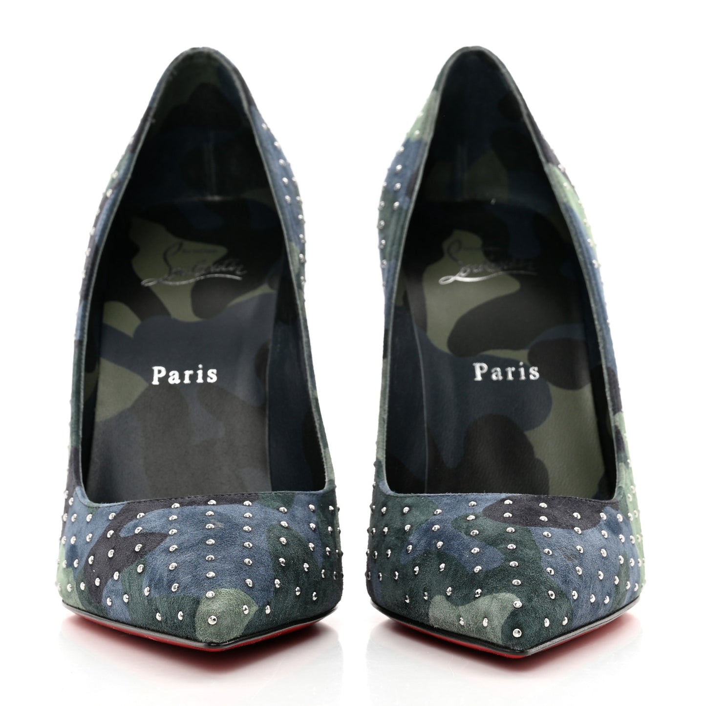 Veau Velours Camou Kate Plume 100 Pumps 39 Lin Multi