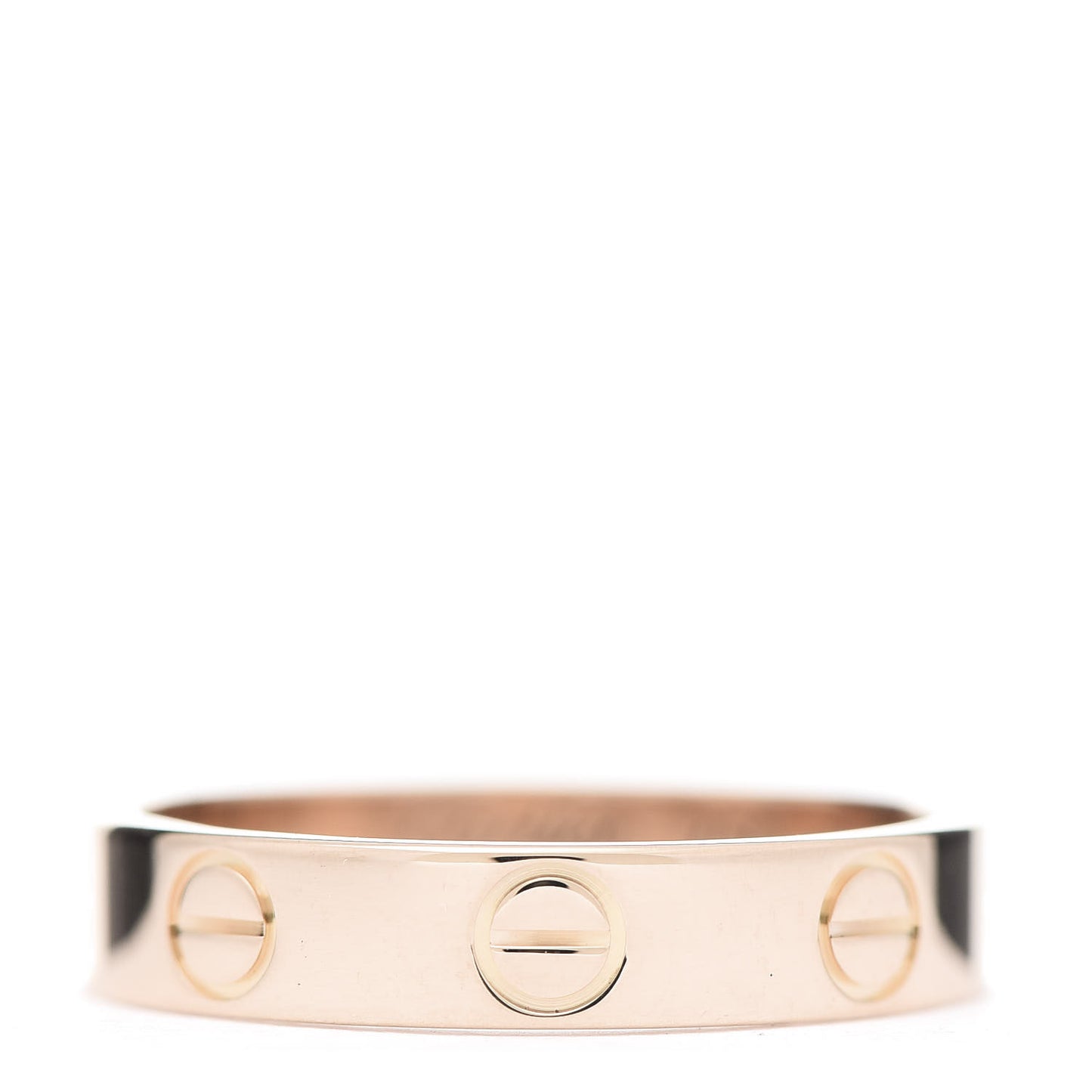 18K Pink Gold 3.5mm LOVE Wedding Band Ring 49 5