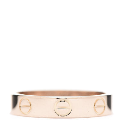Cartier 18K Pink Gold 3.5mm LOVE Wedding Band Ring 49 5 1 of 4