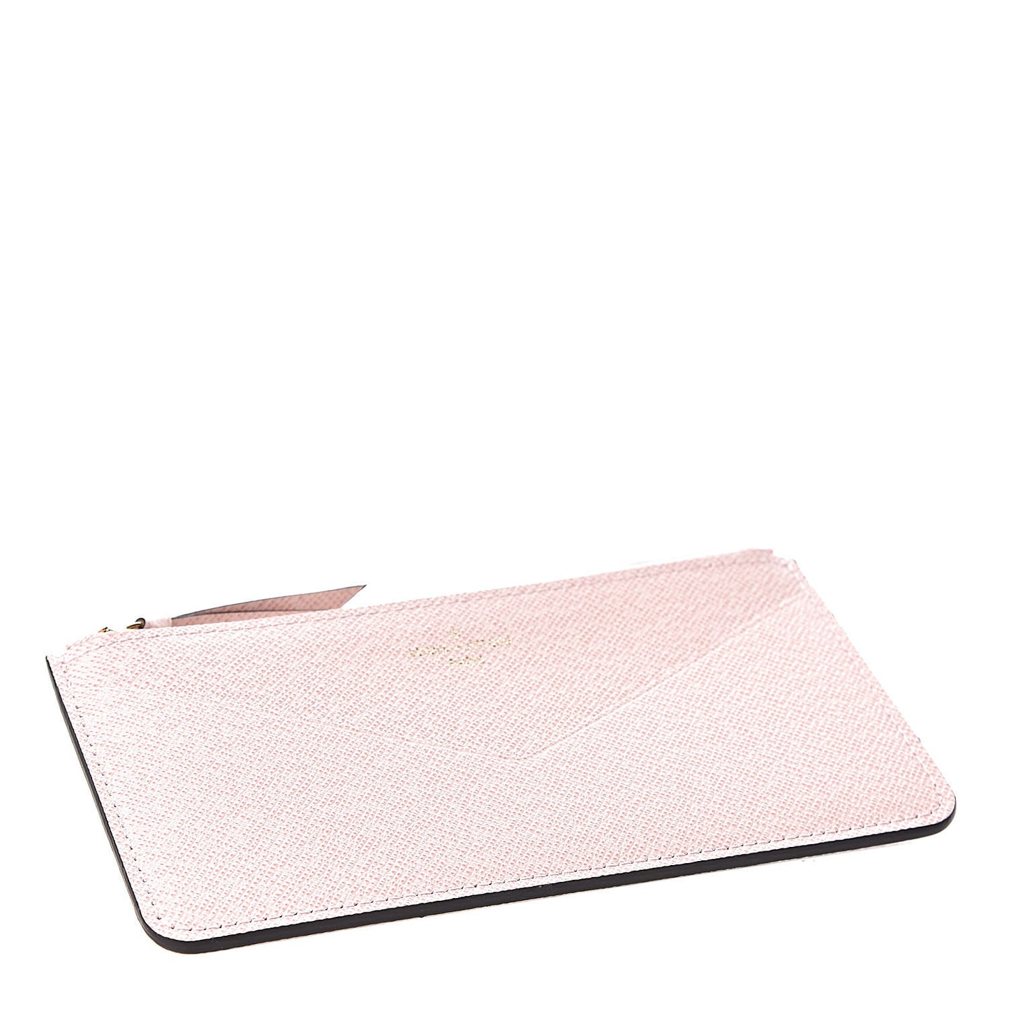 Calfskin Jeanne Wallet Zippered Insert Rose Ballerine
