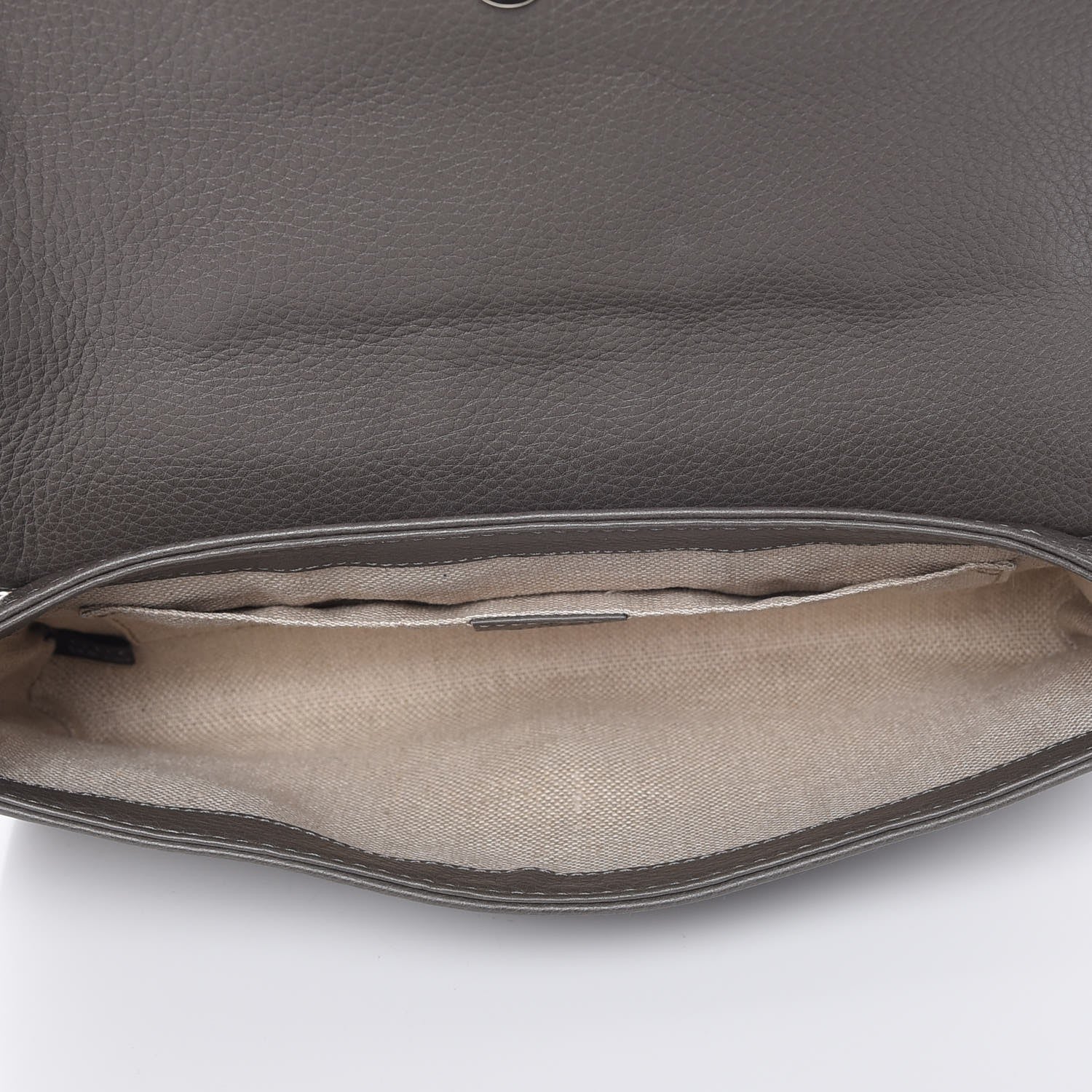 Gucci Calfskin Greenwich Chain Clutch Grey 5 of 7