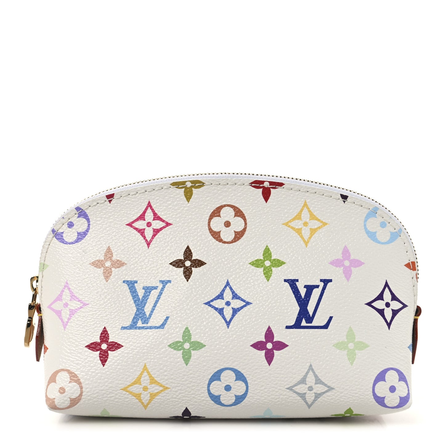 LV x TM Monogram Multicolor Cosmetic Pouch PM White