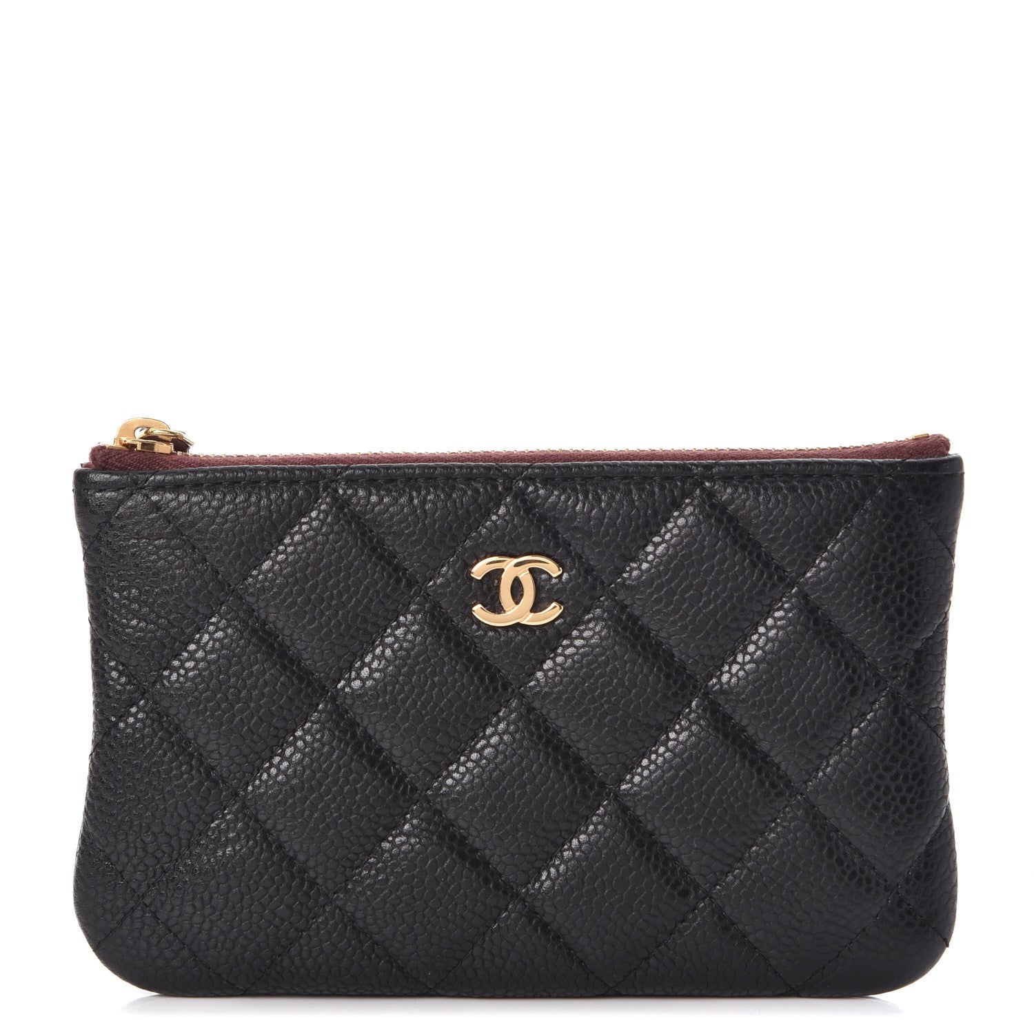 Chanel Caviar Quilted Small Cosmetic Case Black 1 of 8