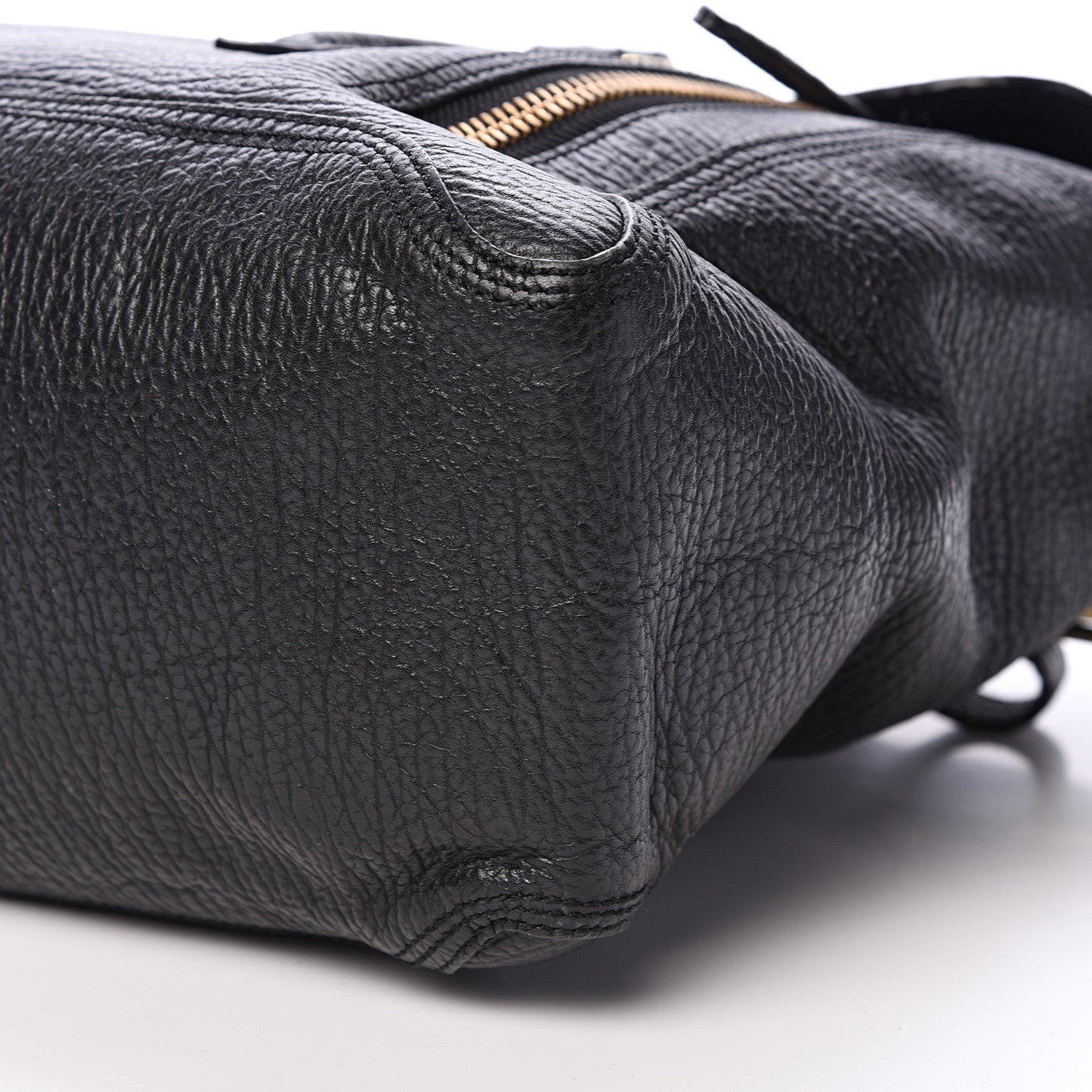 3.1 Phillip Lim 3.1 Textured Calfskin Medium Pashli Satchel Black 10 of 11