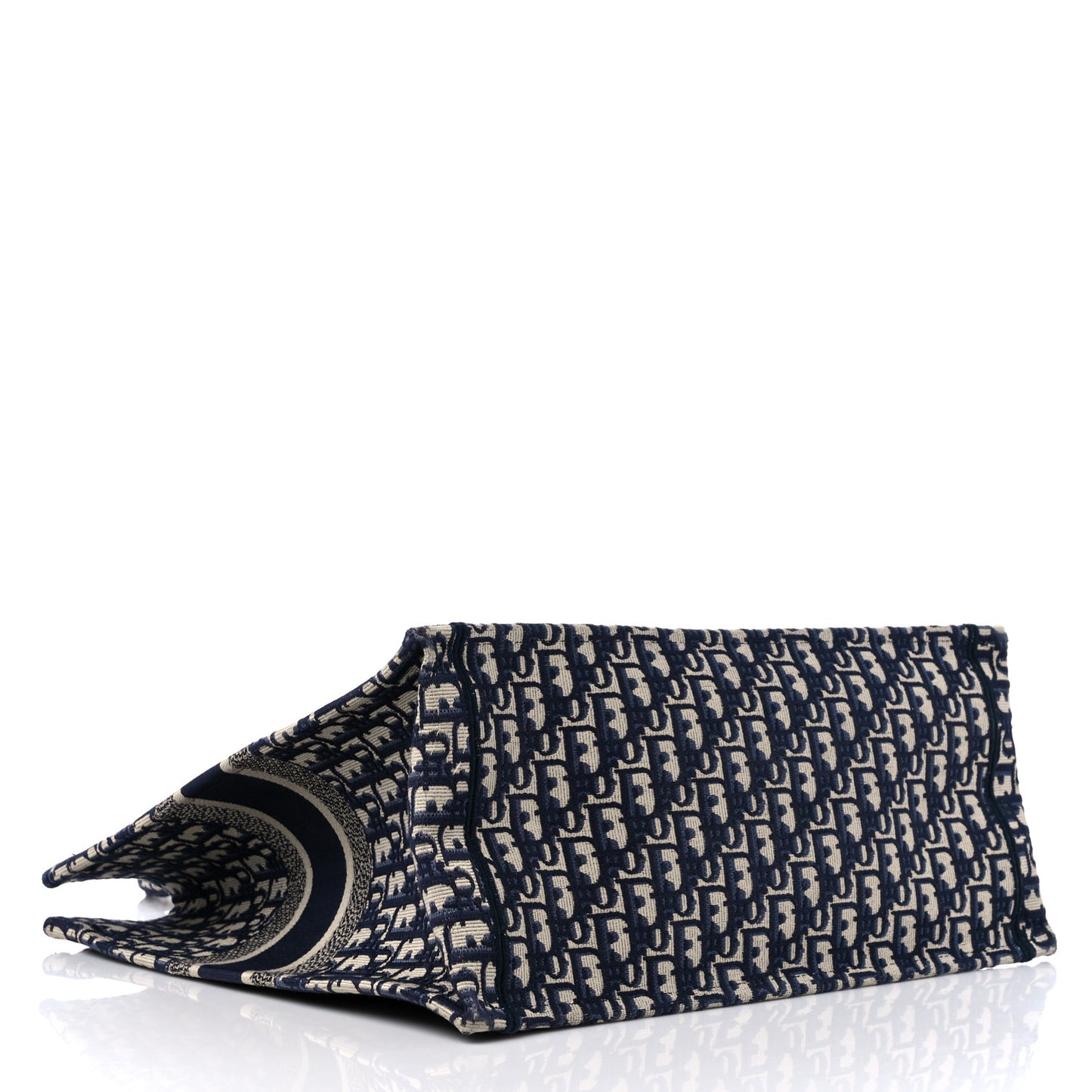 Oblique Large Book Tote Blue Multicolor