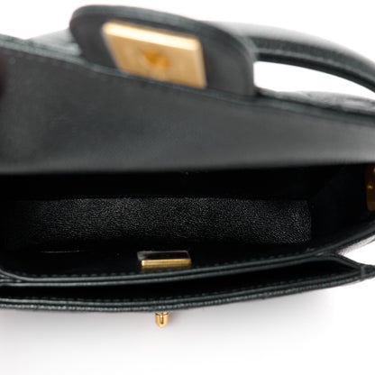 Chanel Caviar Quilted Mini Top Handle Flap Black 5 of 12
