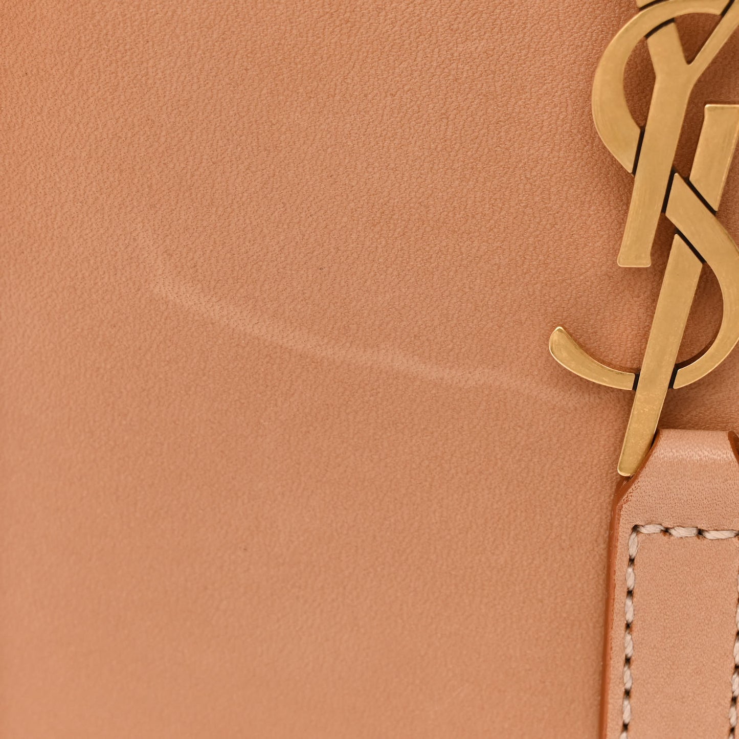 Smooth Calfskin Le 5 A 7 Vertical Hobo Brown Gold