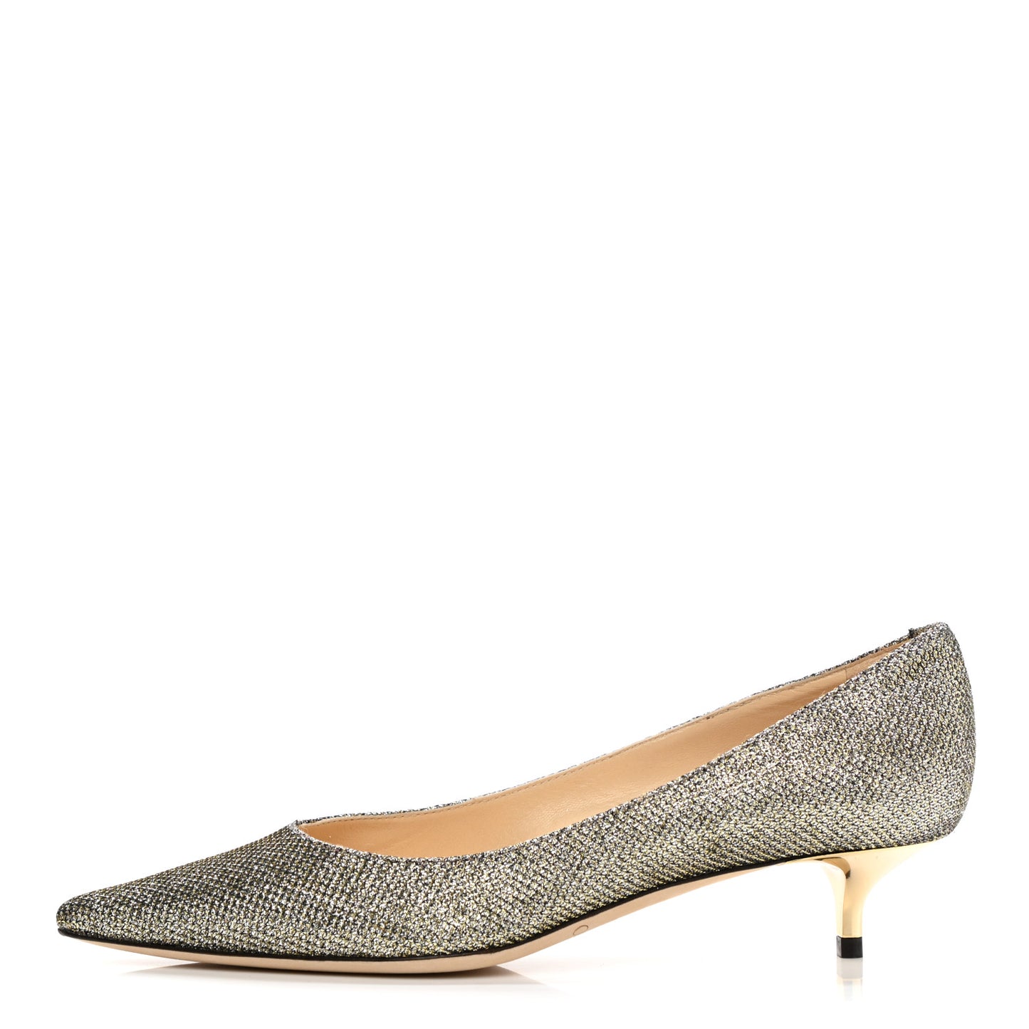 Glitter Fabric Amelia Pumps 35 Light Bronze