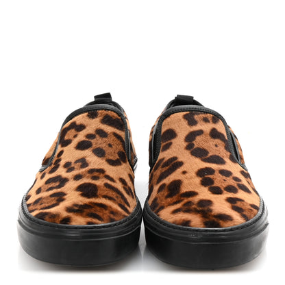Gucci Pony Hair Jaguar Print Slip On Sneakers 36.5 3 of 10
