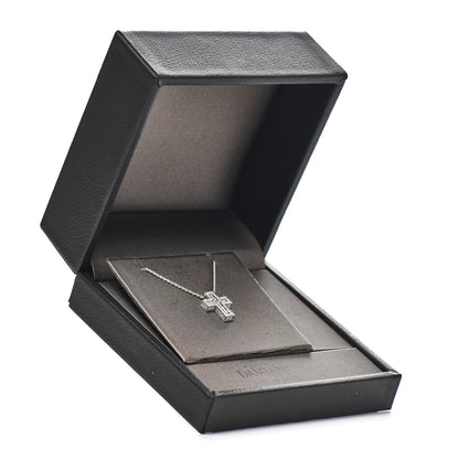 Damiani 18K White Gold Diamond Belle Epoque Cross Pendant Necklace 6 of 6