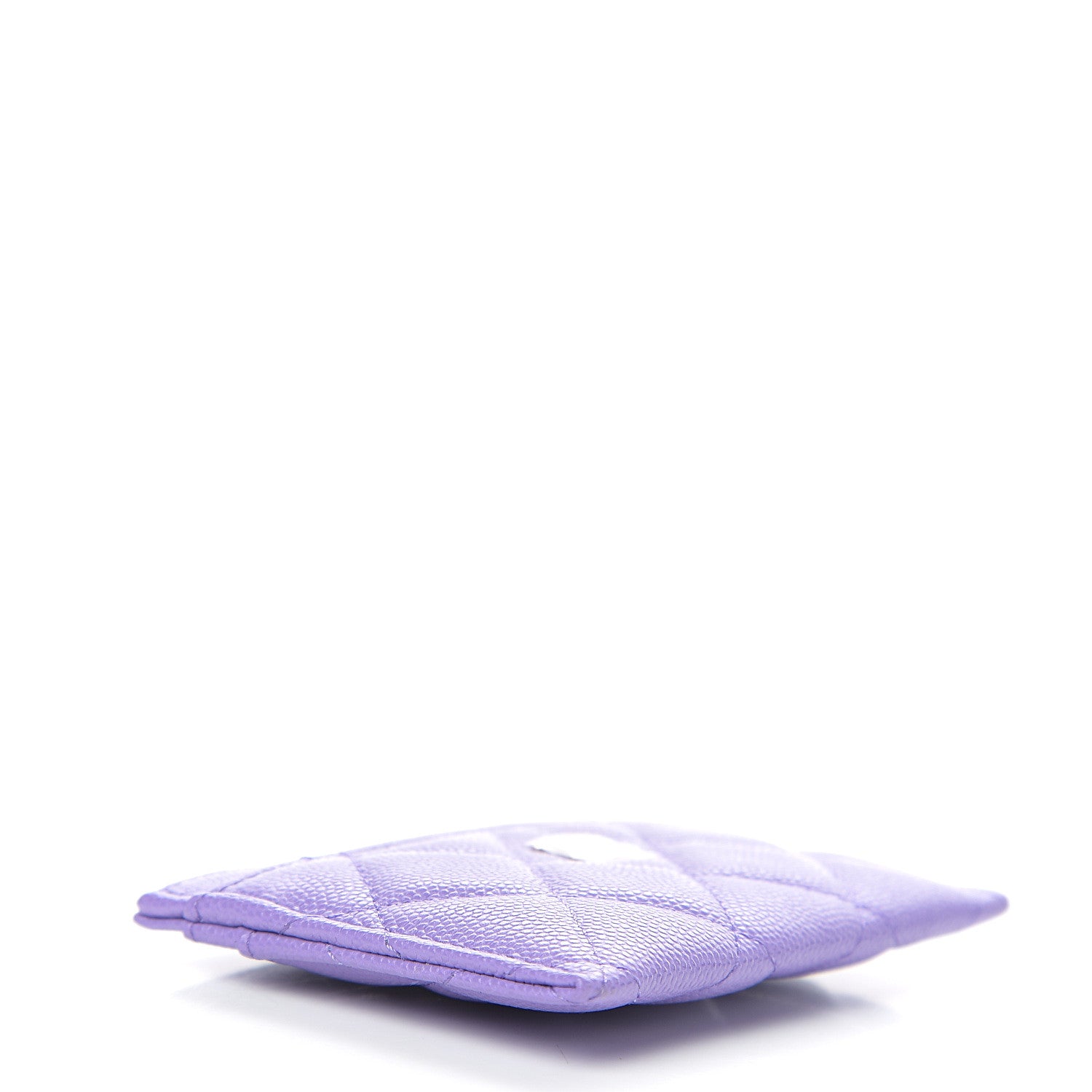 Chanel Caviar Quilted Card Holder Purple 3 of 8