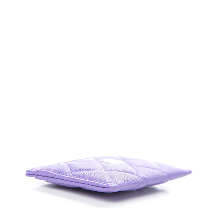 Chanel Caviar Quilted Card Holder Purple 3 of 8
