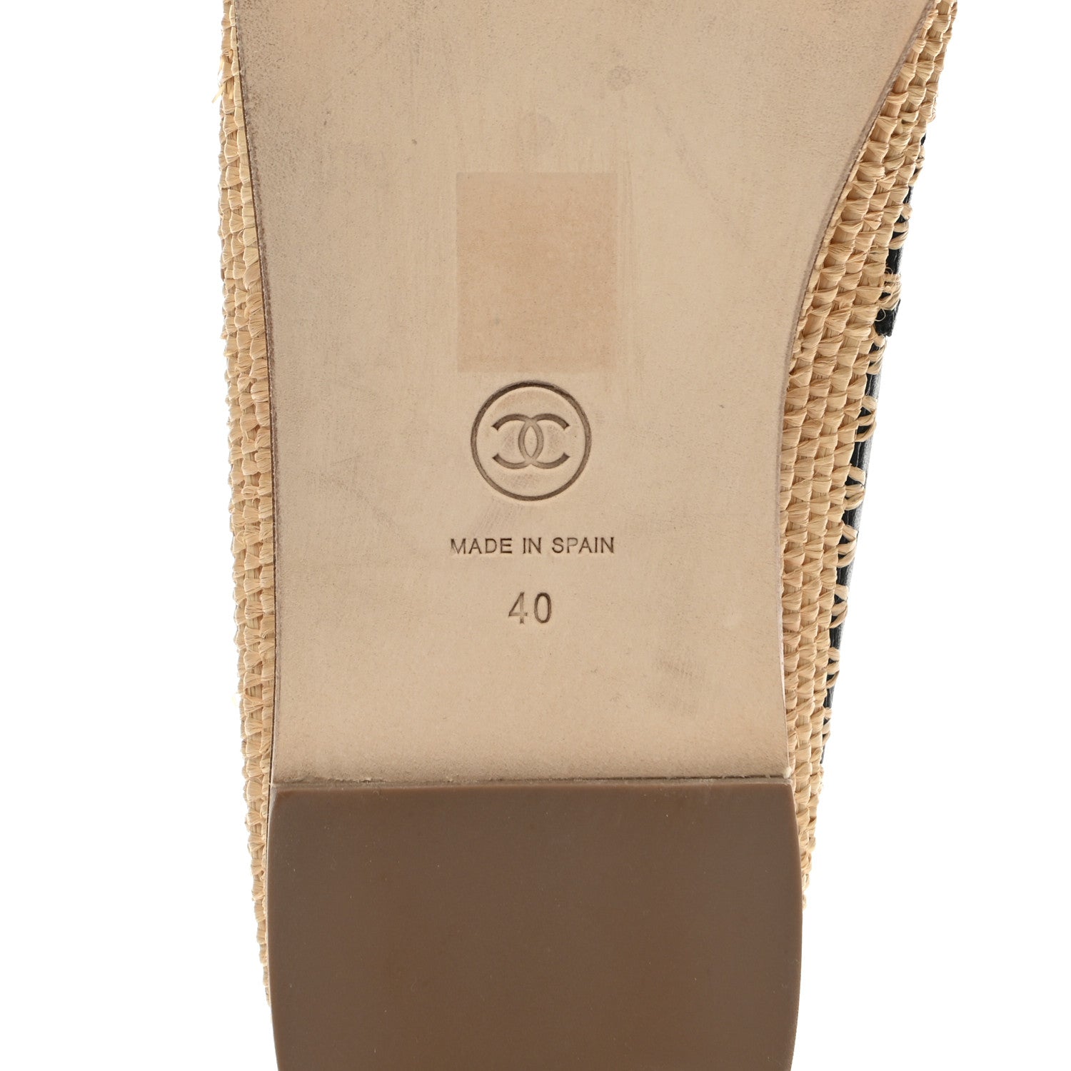 Chanel Lambskin Grosgrain CC Espadrilles 40 Black 6 of 10