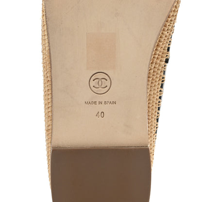 Chanel Lambskin Grosgrain CC Espadrilles 40 Black 6 of 10