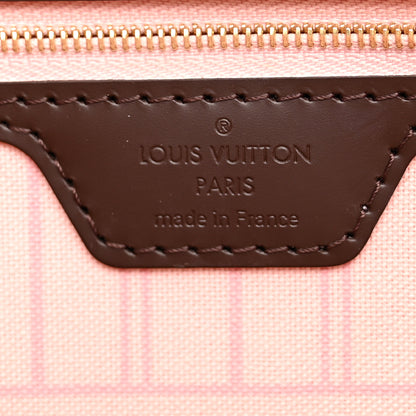 Louis Vuitton Damier Ebene Neo Neverfull MM Rose Ballerine 7 of 10