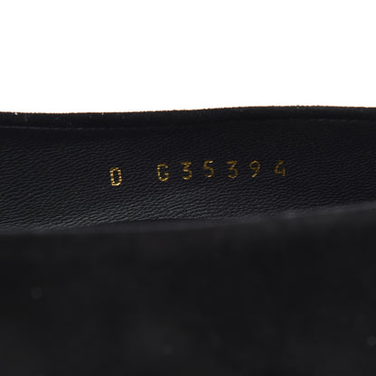 Chanel Suede Cap Toe CC Pumps 38 Black 8 of 18