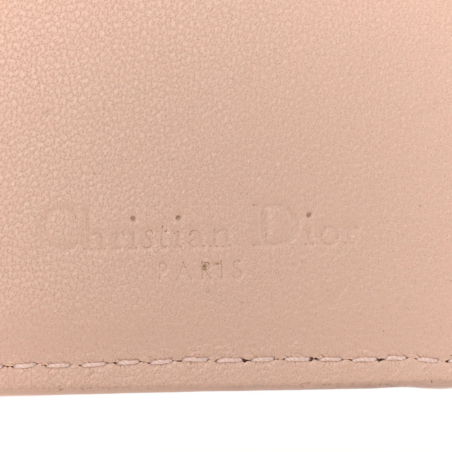 Lambskin Cannage Mini Lady Dior Wallet Rose Pink