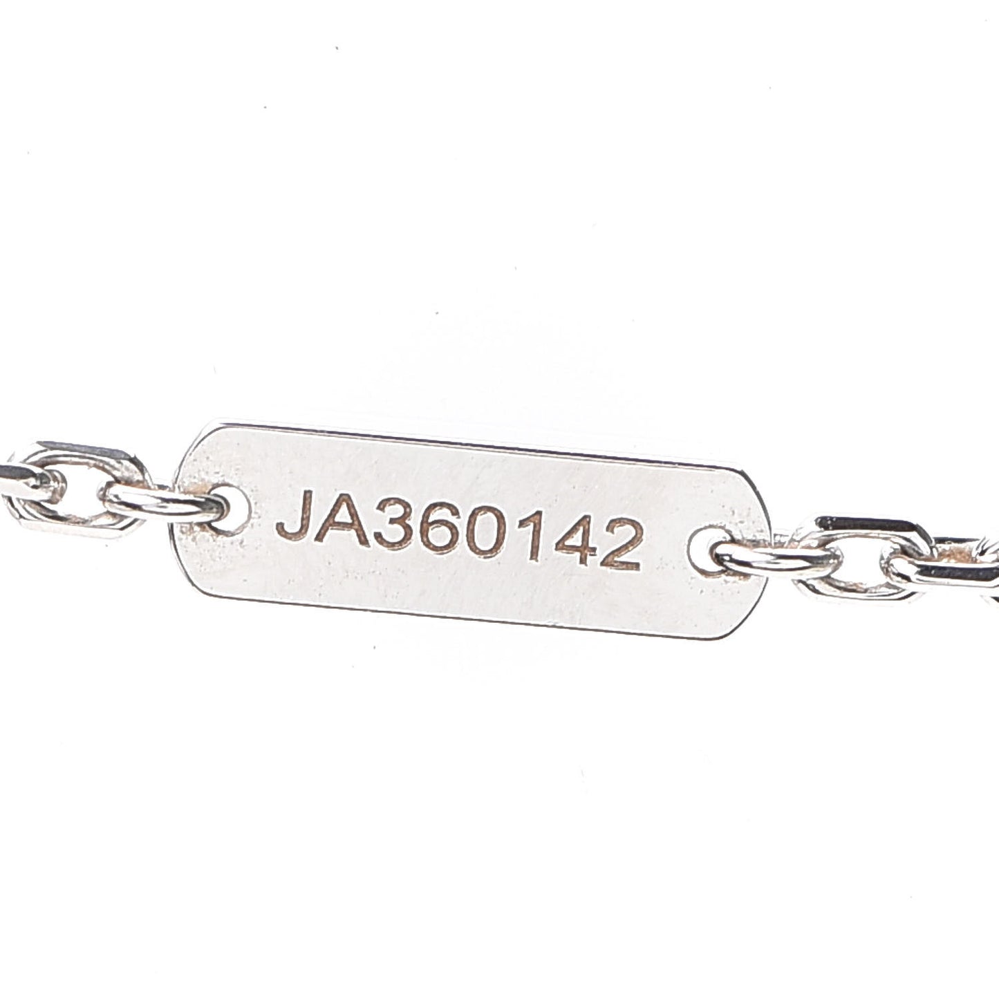 18K White Gold Mother of Pearl Magic Alhambra Pendant Necklace