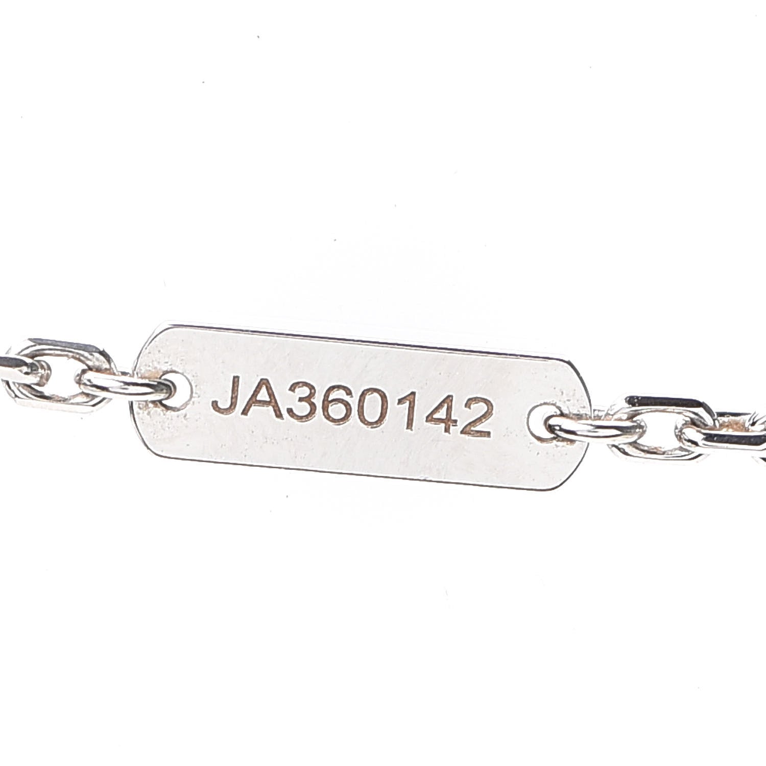 Van Cleef & Arpels 18K White Gold Mother of Pearl Magic Alhambra Pendant Necklace 4 of 8