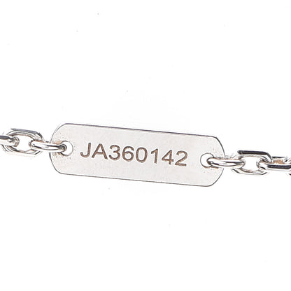 Van Cleef & Arpels 18K White Gold Mother of Pearl Magic Alhambra Pendant Necklace 4 of 8