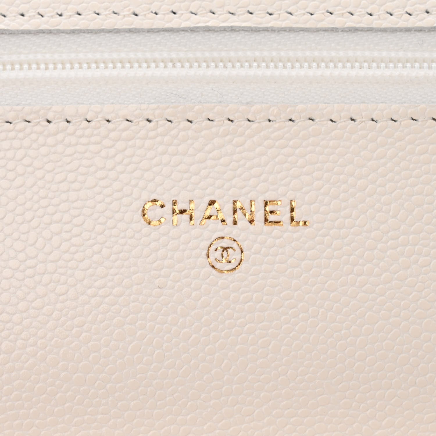 Chanel Caviar Quilted Wallet on Chain WOC White 6 of 12