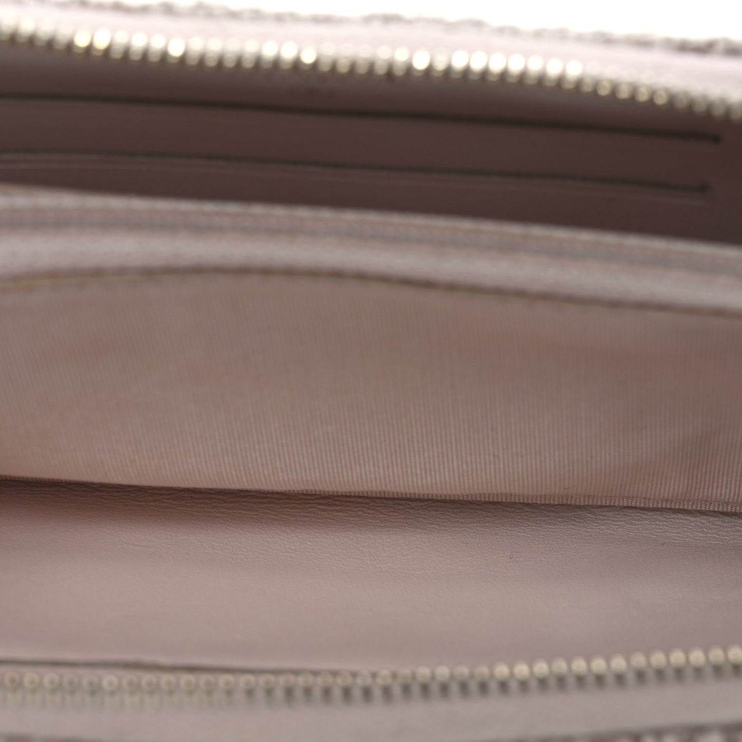 Lurex Canvas Deauville Medium Zip Around Wallet Pink