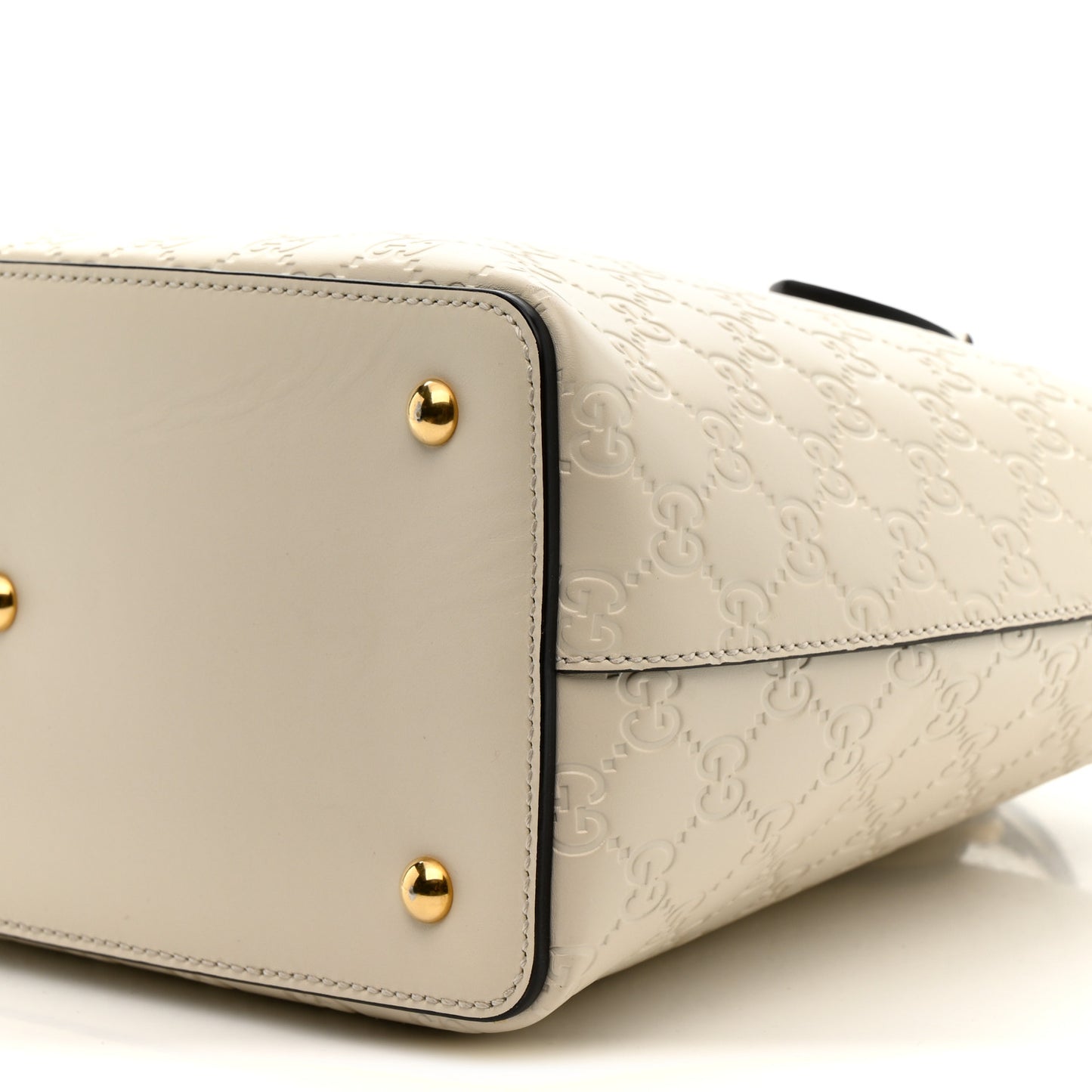 Guccissima Linea A Foldover Tote Off White