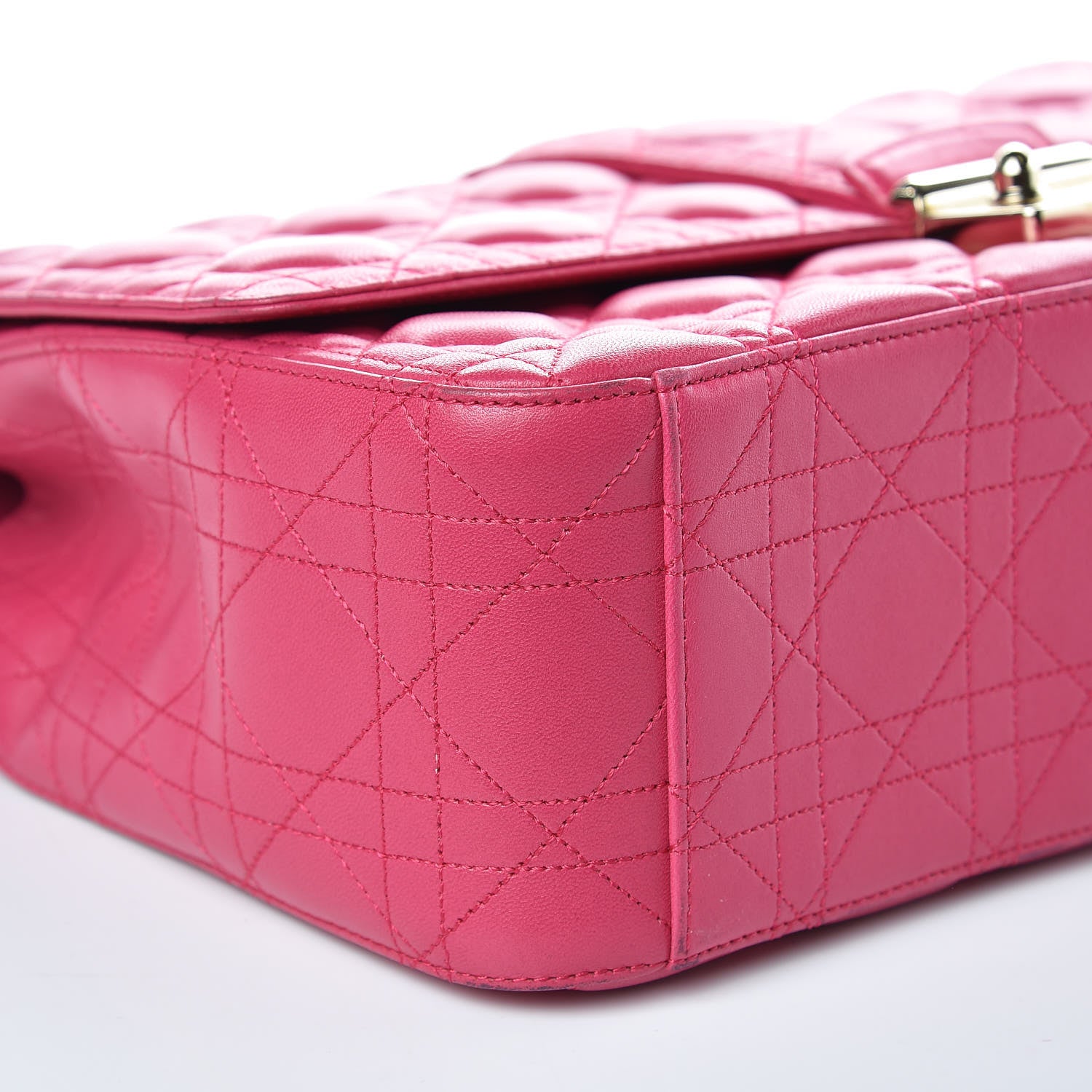 Christian Dior Lambskin Cannage Large Miss Dior Flap Pink 7 of 12