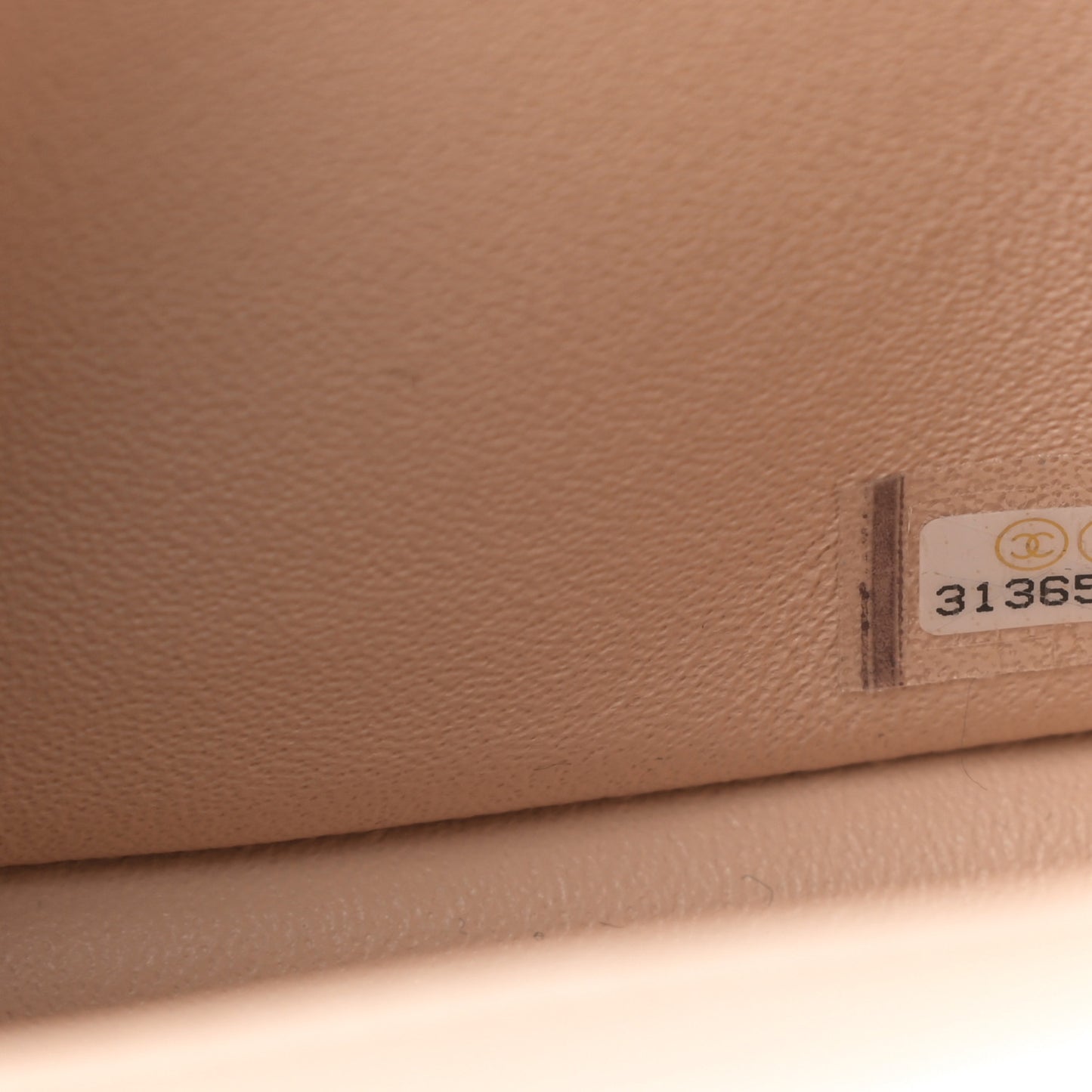 Lambskin Quilted Mini Rectangular Flap Beige