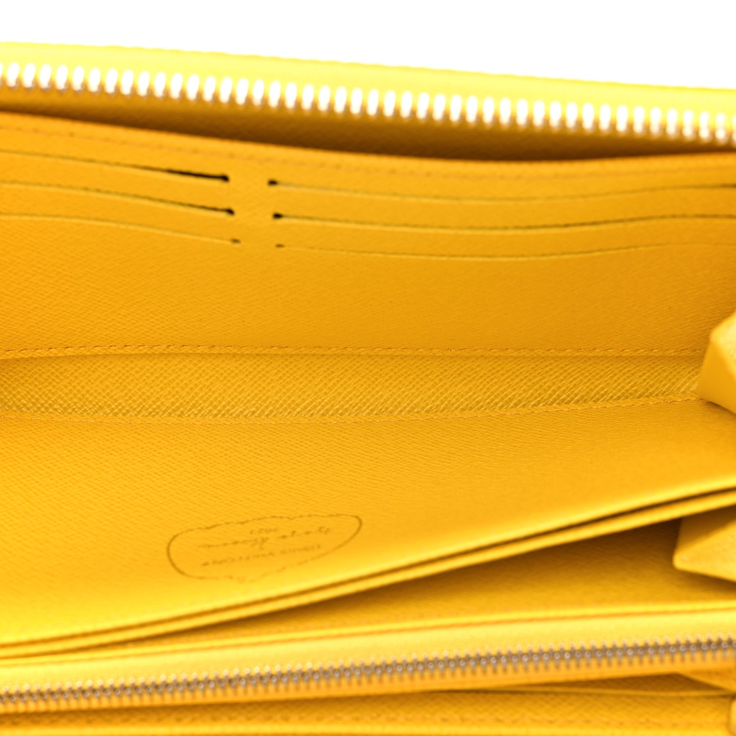 LV X YK Epi Zippy Wallet Yellow Black
