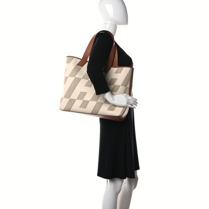 Hermes Swift H Canvas Cabas H En Biais 40 Ecru Naturel Gold 2 of 12