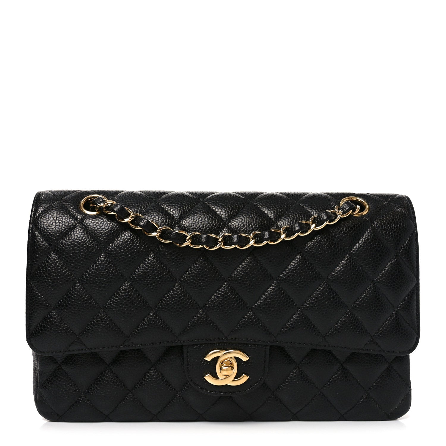 Chanel Caviar Quilted Medium Double Flap Black 1 of 11